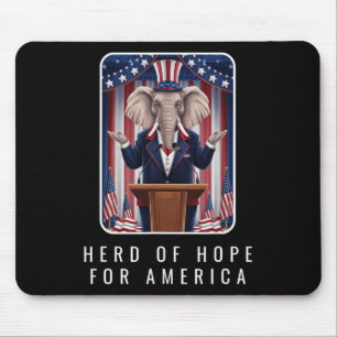 Republikanische Elefantenherde der Hoffnung für Am Mousepad