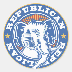 Republikanische Elephant Stickers