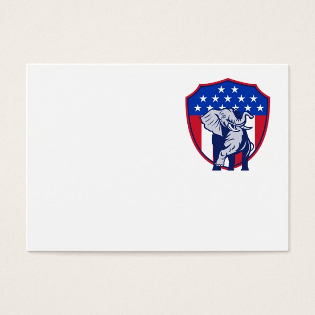 Republikanische Flagge Elephant Mascot USA (Vorderseite)