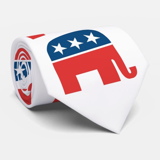 Republikanische Flaggen-Krawatte Krawatte (Gerollt)