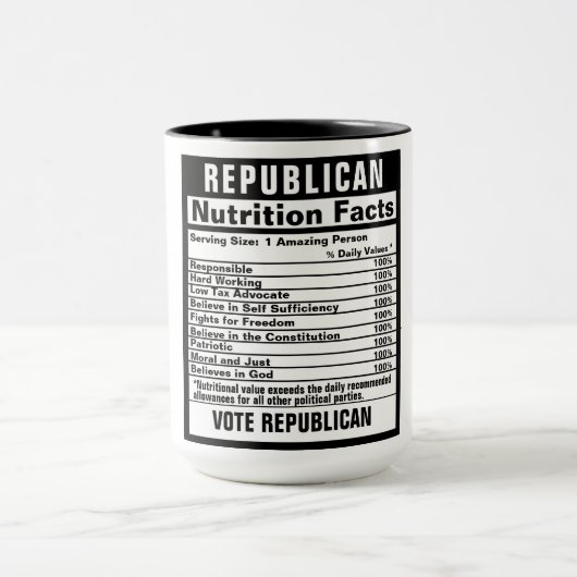 Republikanische Funny Gift Tasse (Zentrum)