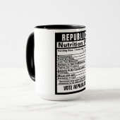 Republikanische Funny Gift Tasse (Vorderseite Links)