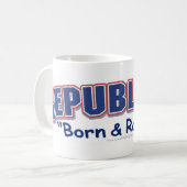 Republikanische geborene u. angehobene Tasse (Vorderseite Links)