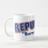 Republikanische geborene u. angehobene Tasse (Links)