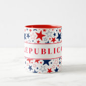Republikanische Kaffee-Tasse Zweifarbige Tasse (Mittel)