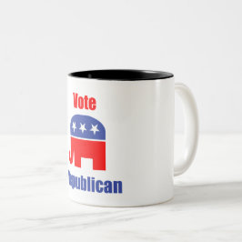 Republikanische Kaffee-Tasse Zweifarbige Tasse