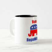Republikanische Kaffee-Tasse Zweifarbige Tasse (Vorderseite Links)