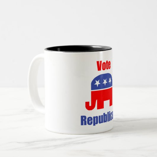 Republikanische Kaffee-Tasse Zweifarbige Tasse (Vorderseite Links)