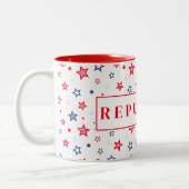 Republikanische Kaffee-Tasse Zweifarbige Tasse (Links)