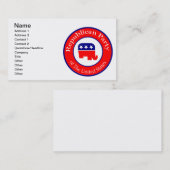 Republikanische Kampagne Visitenkarte (Vorne/Hinten)