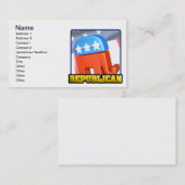 Republikanische Kampagne Visitenkarte (Vorne/Hinten)