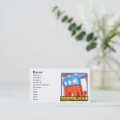 Republikanische Kampagne Visitenkarte (Stehend Vorderseite)