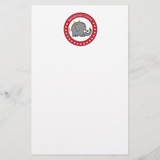 Republikanische Küken Briefpapier (Vorderseite)
