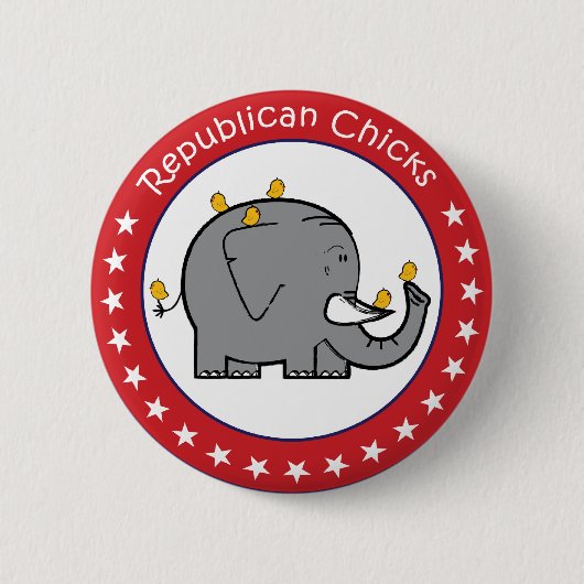 Republikanische Küken Button (Vorderseite)