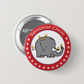 Republikanische Küken Button (Vorne & Hinten)