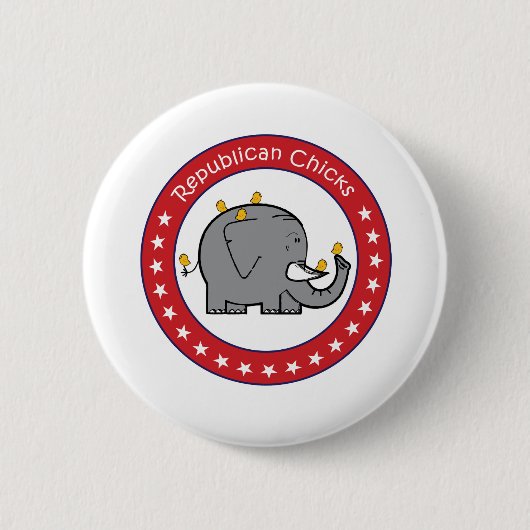 Republikanische Küken Button (Vorderseite)