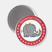 Republikanische Küken Magnet (Vorderseite/Rückseite)