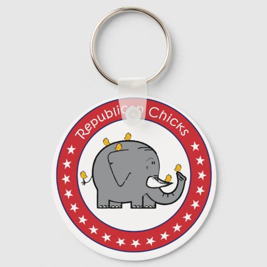 Republikanische Küken Schlüsselanhänger (Vorderseite)