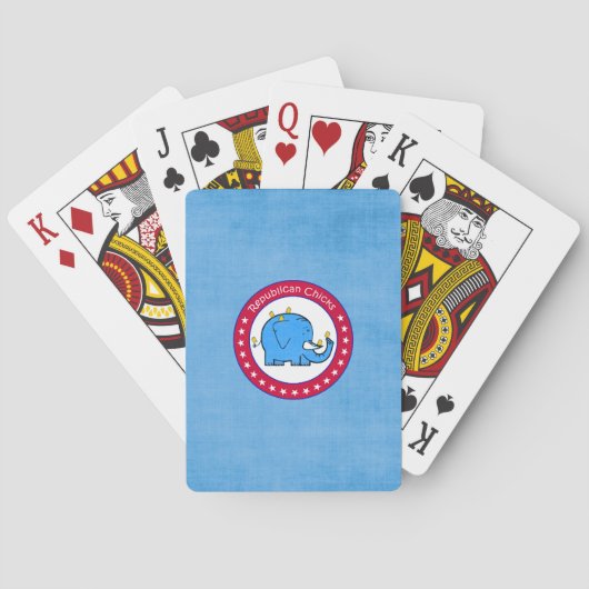 Republikanische Küken Spielkarten (Rückseite)