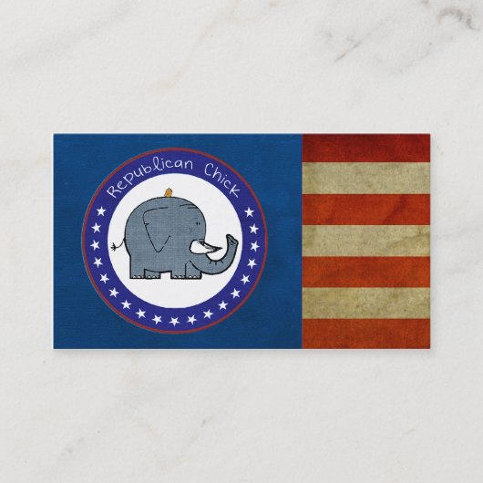 republikanische Küken-Visitenkarte Visitenkarte (Vorderseite)