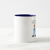 Republikanische Logik Zweifarbige Tasse (Mittel)