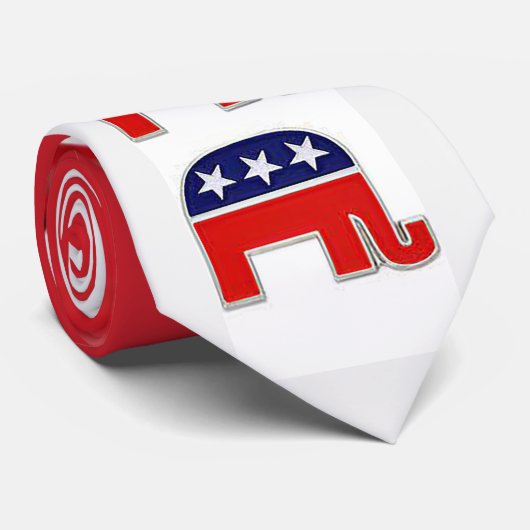 Republikanische Männergestein Krawatte (Gerollt)
