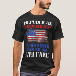 Republikanische Politik Konservative Fahne in den  T-Shirt