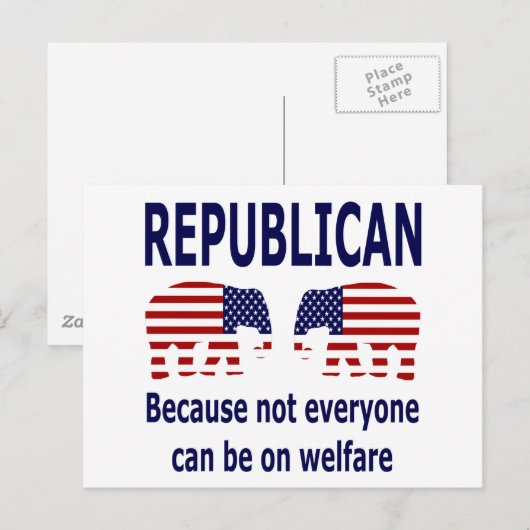 Republikanische Postkarte (Vorne/Hinten)