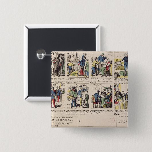 Republikanische Propaganda Button (Vorne & Hinten)