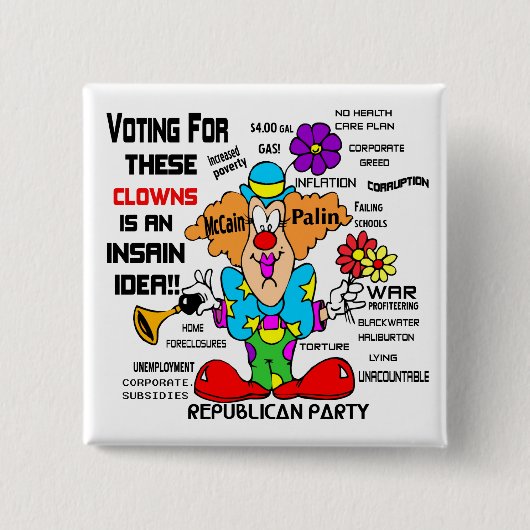REPUBLIKANISCHE PROPAGANDA BUTTON (Vorderseite)