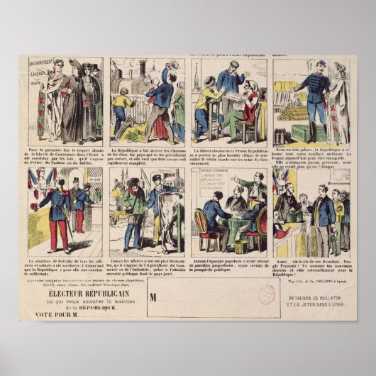 Republikanische Propaganda Poster (Vorne)