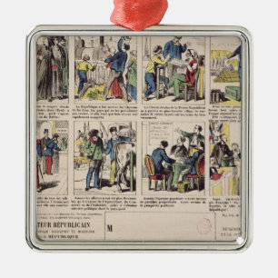 Republikanische Propaganda Silbernes Ornament