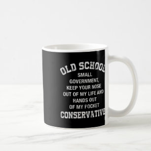 Republikanische Shirts Lustige alte Schule Konserv Kaffeetasse
