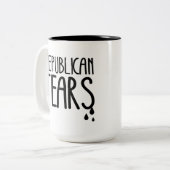 Republikanische Tränen Zweifarbige Tasse (Vorderseite Links)