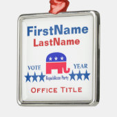 Republikanische Vorlagen Ornament Aus Metall (Links)