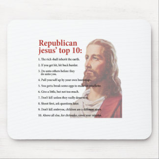 Republikanischen Jesuss Liste Spitze zehn Mousepad