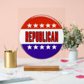 Republikanischer Button Acrylschild (Hochzeit)