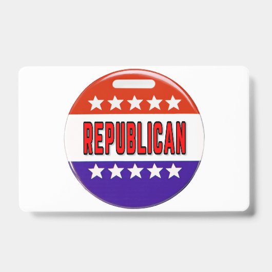 Republikanischer Button Ausweis (Vorderseite)