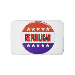 Republikanischer Button Badematte