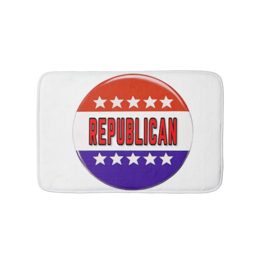 Republikanischer Button Badematte (Vorderseite)