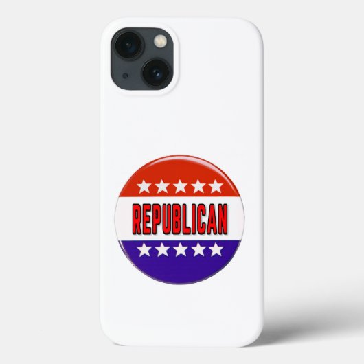 Republikanischer Button Case-Mate iPhone Hülle (Rückseite)