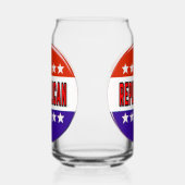 Republikanischer Button Dosenglas (Rechts)