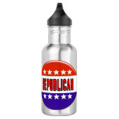 Republikanischer Button Edelstahlflasche (Rechts)