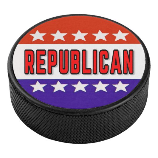 Republikanischer Button Eishockey Puck (3/4)
