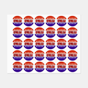 Republikanischer Button Etiketten