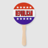 Republikanischer Button Fächer (Rückseite)