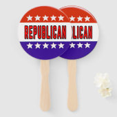 Republikanischer Button Fächer (Vorne und Hinten)