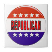 Republikanischer Button Fliese (Vorderseite)
