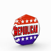 Republikanischer Button Fotoblock (Links)