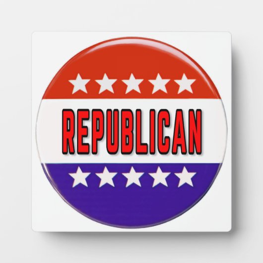 Republikanischer Button Fotoplatte (Vorderseite)